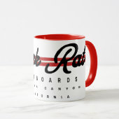 Creekrat Cartoon Studios Creek Rat Surfboards Tasse (VorderseiteRechts)