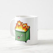 Creekrat Cartoon Studios Dumpster Fire Kaffeetasse (Vorderseite Links)