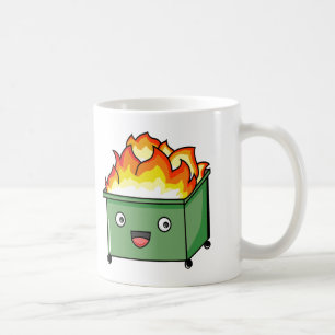 Creekrat Cartoon Studios Dumpster Fire Kaffeetasse