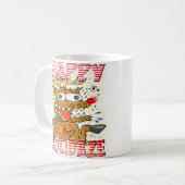 Creekrat Cartoon Studios Happy Holidaze Art Kaffeetasse (Vorderseite Links)