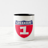 Creekrat Cartoon Studios Nummer eins Zweifarbige Tasse (Mittel)
