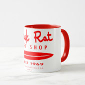 Creekrat Cartoon Studios Surf Shop Rat Tasse (VorderseiteRechts)