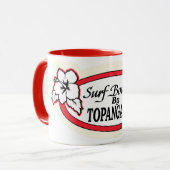 Creekrat Cartoon Studios - Topanga Kid Surf Boards Tasse (Vorderseite Links)