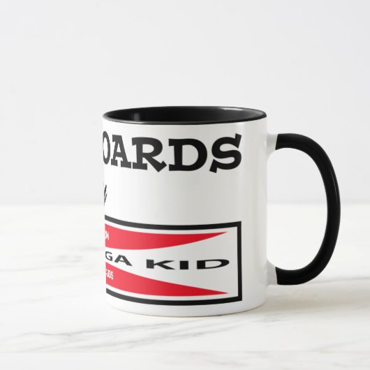 Creekrat Cartoon Studios - Topanga Kid Surfboards Tasse (Rechts)