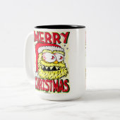 Creekrat Cartoon Studios Weihnachten 2024 Art Zweifarbige Tasse (Vorderseite Links)