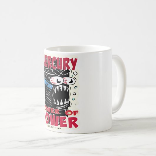 Creekrat Mercury Tower of Power Cartoon Mug Kaffeetasse (VorderseiteRechts)