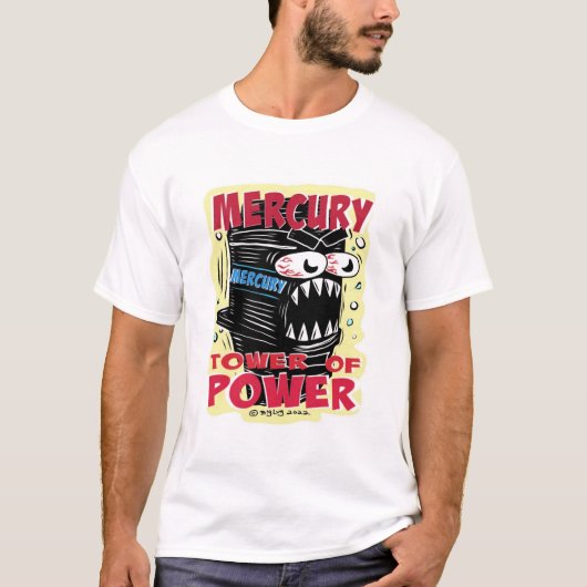 Creekrat Mercury Tower of Power Cartoon T-Shirt (Vorderseite)