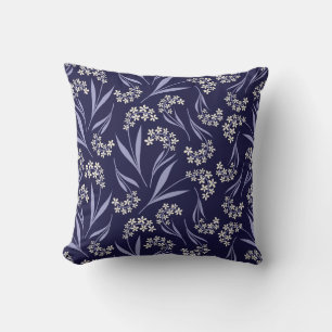 Creekside Floral Throw Kissen Marine und Gelb