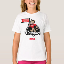 Creekside Forest Elementary Cougar Mascot T - Shir T-Shirt