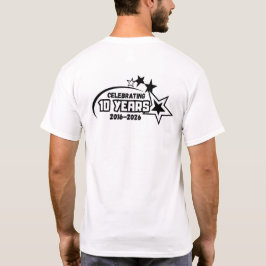 Creekside-Logo mit Sternen auf der Rückseite T-Shirt