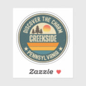 Creekside, Pennsylvania Aufkleber (Blatt)