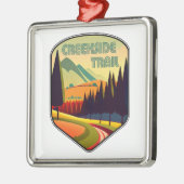 Creekside Trail Ohio Farben Ornament Aus Metall (Links)