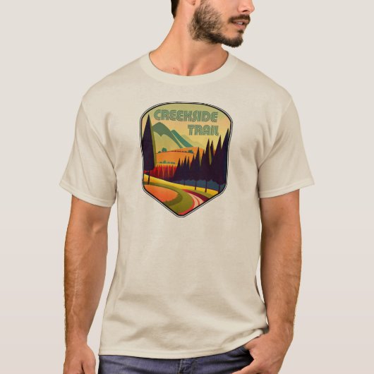 Creekside Trail Ohio Farben T-Shirt (Vorderseite)