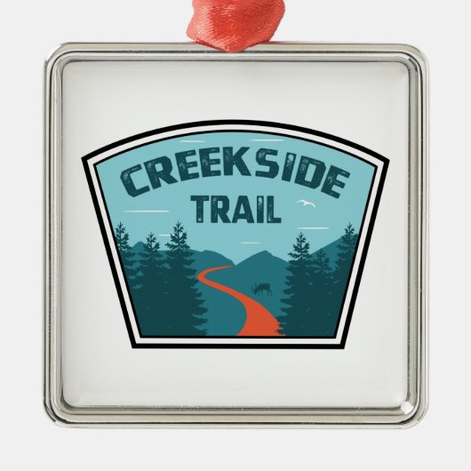 Creekside Trail Ornament Aus Metall (Vorne)