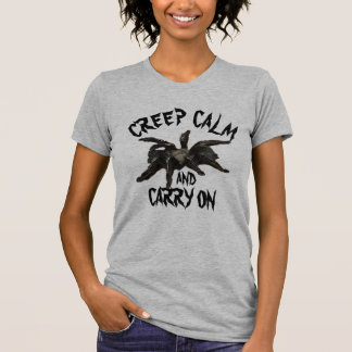 Creep Calm Spider Tarantula Halloween Graphic T-Shirt
