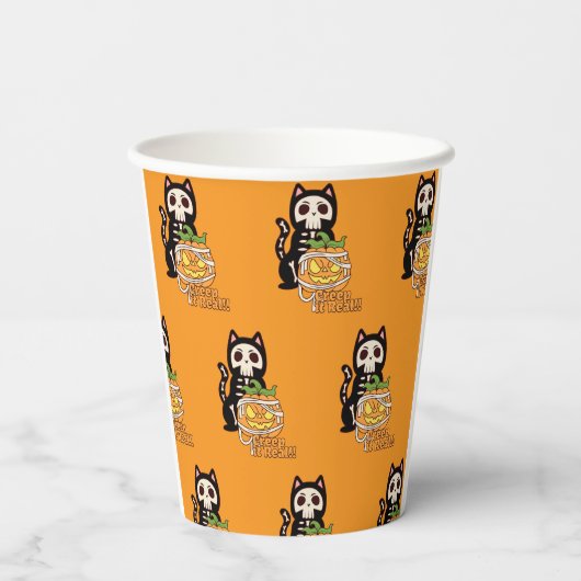 🧡 Creep It Cups! 🎃 Pappbecher (Rückseite)