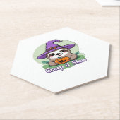 Creep It Langsam � Niedliches Halloween Sloth Shir Untersetzer (angewinkelt)