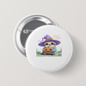 Creep It Langsam � Niedliches Sloth Halloween Shir Button (Vorne & Hinten)