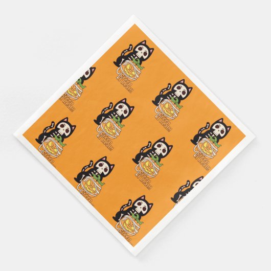 🎃 Creep It Napkins 🐱 Serviette (Ecke)