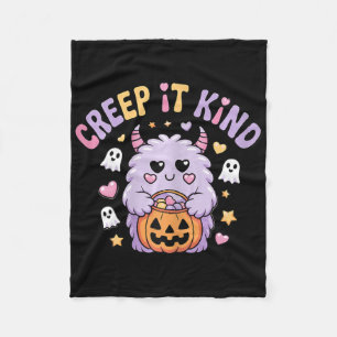 Creep It Niedlich Monster Halloween Funny Fleecedecke