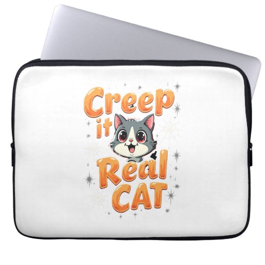 Creep It Real Cat 2 Laptopschutzhülle (Vorderseite)