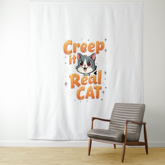 Creep It Real Cat 2 Wandteppich (Beispiel)