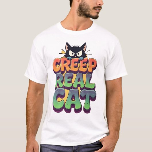 Creep It Real Cat T-Shirt (Vorderseite)