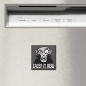 Creep It Real Classic Horror Vampire Design Magnet (In Situ (Geschirrspüler))