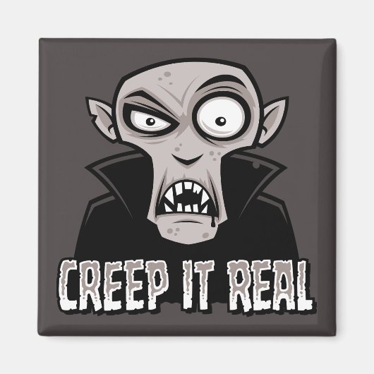 Creep It Real Classic Horror Vampire Design Magnet (Vorne)