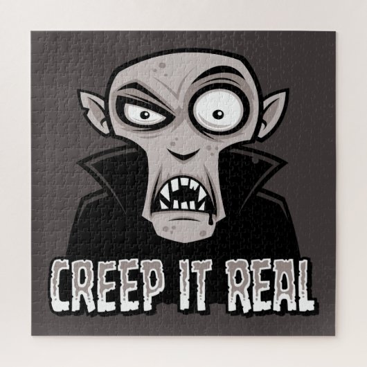 Creep It Real Classic Horror Vampire Design Puzzle (Vertikal)