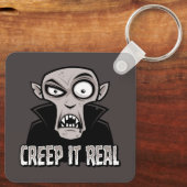 Creep It Real Classic Horror Vampire Design Schlüsselanhänger (Rückseite)