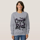 Creep It Real - Edgy Halloween Vibes Sweatshirt (Vorne ganz)