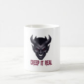 Creep It Real Funny Halloween Spooky Kaffeetasse (Mittel)