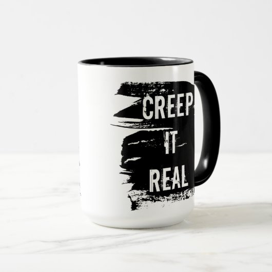 Creep It Real Funny Halloween Tasse (VorderseiteRechts)