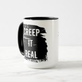 Creep It Real Funny Halloween Tasse (Vorderseite Links)