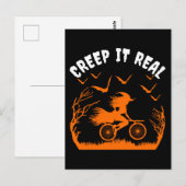 CREEP IT REAL FUNNY SARCASM POSTKARTE (Vorne/Hinten)