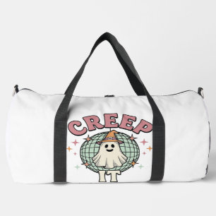 Creep It Real Ghost Disco Halloween-Shirt-Design_1 Duffle Bag