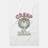 Creep It Real Ghost Disco Halloween-Shirt-Design_1 Geschirrtuch (Vertikal)