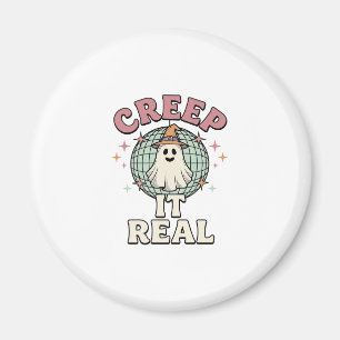 Creep It Real Ghost Disco Halloween-Shirt-Design_1 Magnet