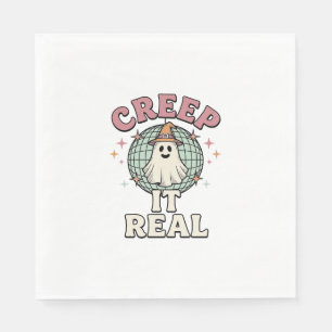 Creep It Real Ghost Disco Halloween-Shirt-Design_1 Serviette