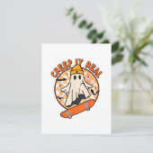 Creep It Real Halloween Begleitkarte (Stehend Vorderseite)