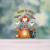 Creep It Real Halloween Clown Acrylschild (Neutral)