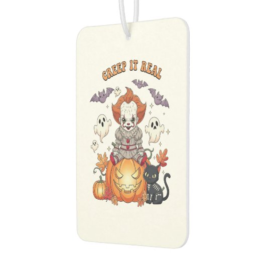 Creep It Real Halloween Clown Autolufterfrischer (Links)