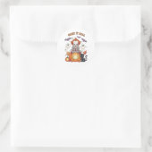 Creep It Real Halloween Clown Runder Aufkleber (Tasche)