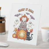 Creep It Real Halloween Clown Sockelschild (In Situ)