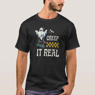 Creep It Real Halloween Creepin Ghost Boy Girl Ska T-Shirt