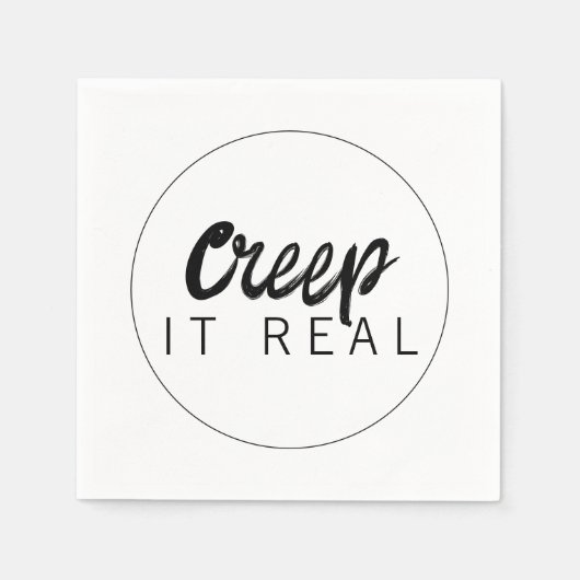 Creep It Real Halloween Party Serviette (Vorderseite)