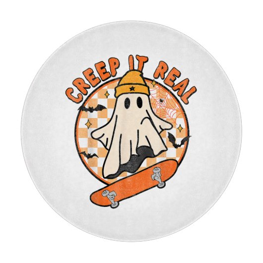 Creep It Real Halloween Schneidebrett (Vorderseite)
