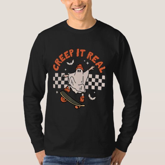 Creep it real Halloween Trick oder Treat Niedlich T-Shirt (Vorderseite)