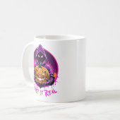 Creep it Real, Horror Halloween Illustration Kaffeetasse (Vorderseite Links)